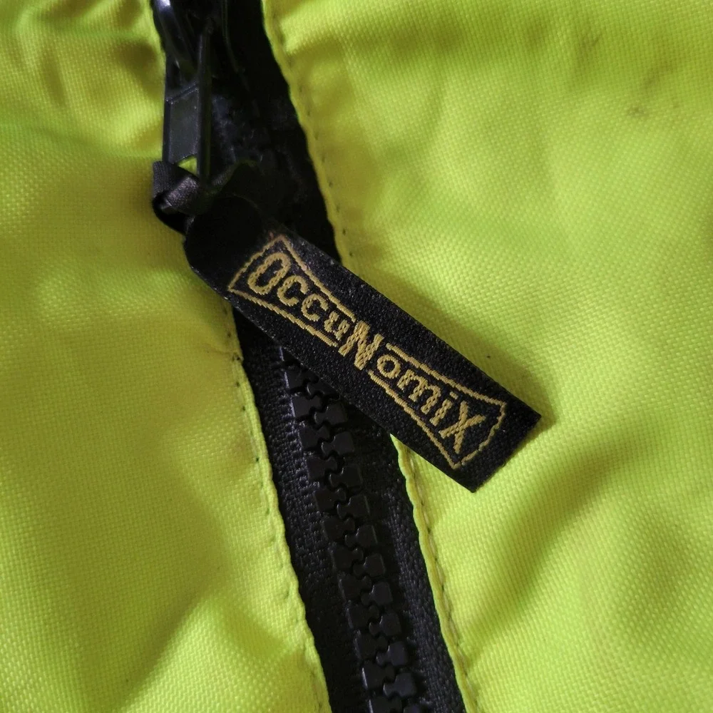 OccuNomix Hi-Viz‎ Yellow Black Type R Class 3 Reflective Bomber Work Jacket XL